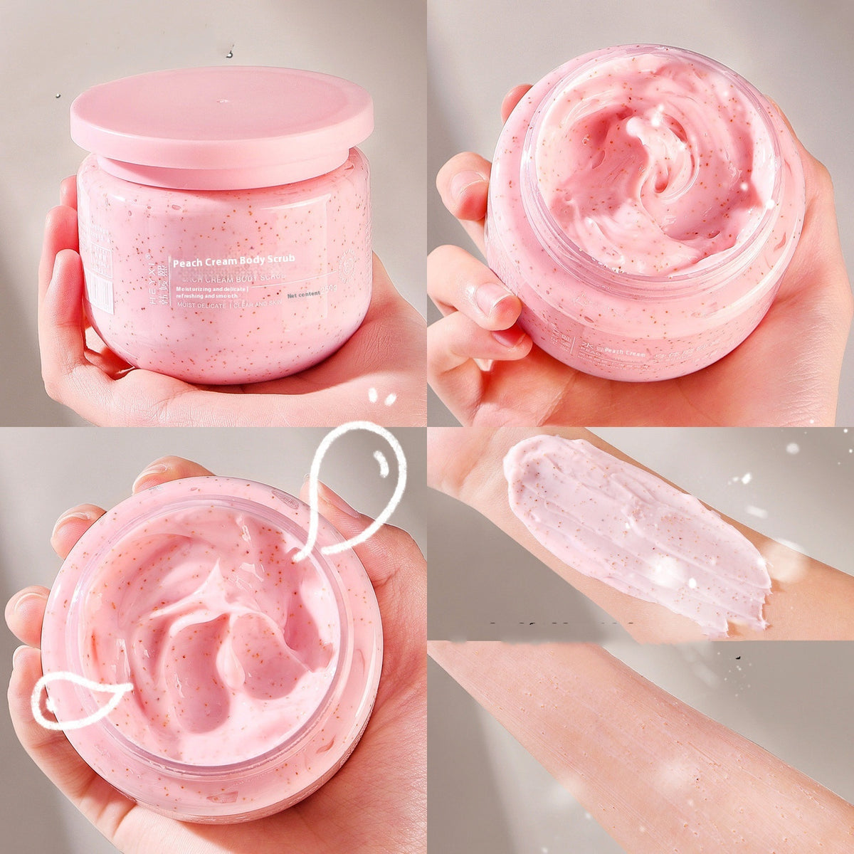 Peach Body Scrub Cream