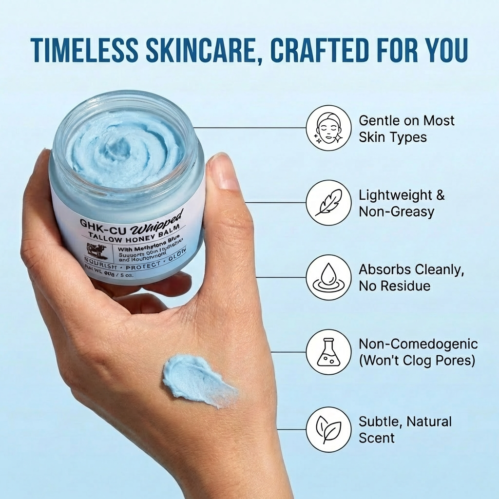 Cofulta GHK-CU Whipped Tallow Honey Balm with Methylene Blue (Copy)